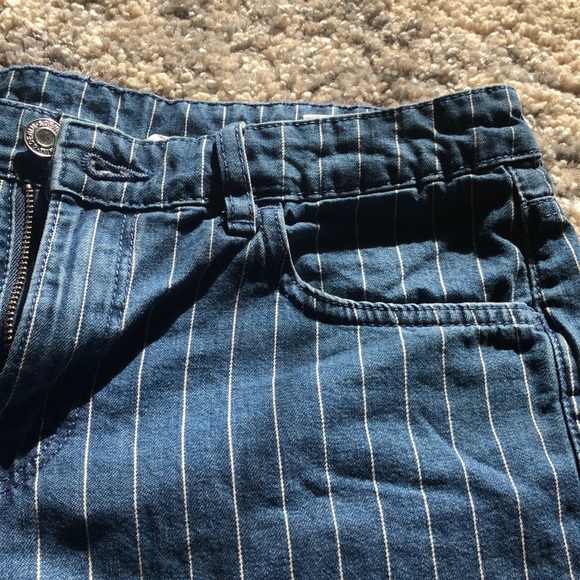 Striped jean shorts - Picture 2 of 4